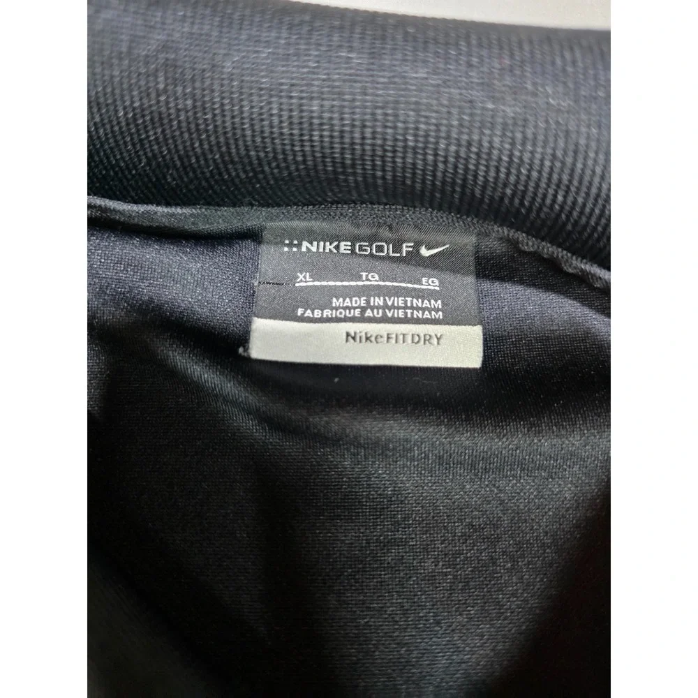 Nike Golf‎ Mens Polo XL Black NikeFit Dry Logo